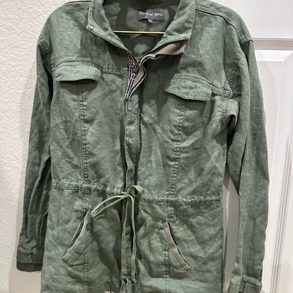 Micheal Stars 100%linen Utility Jacket. Coastal, East Coast, Minimalist - Picture 2 of 13